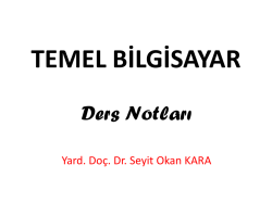 İşletim Sistemi Tanımı ve Tarihçesi