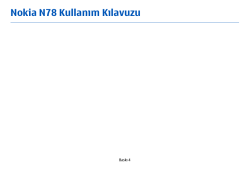 Nokia N78 Kullanım Kılavuzu