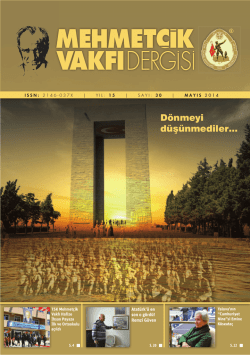 s&ouml;yleşi - Mehmet&ccedil;ik Vakfı