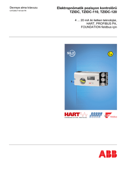 Elektropn&ouml;matik pozisyon kontrol&ouml;r&uuml; TZIDC, TZIDC-110