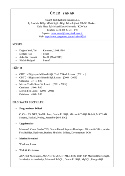 &Ouml;zge&ccedil;miş(T&uuml;rk&ccedil;e) - METU Computer Engineering
