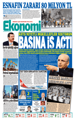 18 EKİM 2014 - Ekonomi Gazetesi