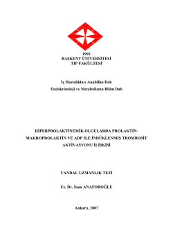 1993 BAŞKENT &Uuml;NİVERSİTESİ TIP FAK&Uuml;LTESİ İ&ccedil; Hastalıkları