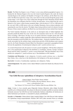 (Coleoptera: Scarabaeidae) Kaydı