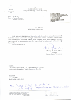 Mikrobiyolojik Numune Alma Kabı Teknik Şartnamesini G&ouml;rmek İ&ccedil;in