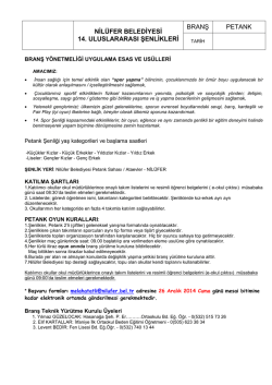 Petank - Nil&uuml;fer Belediyesi