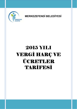 Tarifeler - Merkezefendi Belediyesi