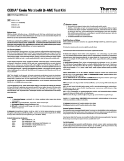 CEDIA&reg; Eroin Metabolit (6-AM) Test Kiti