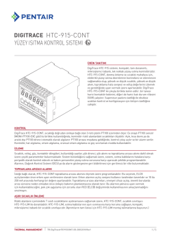 HTC-915-CONT - Pentair Thermal Controls