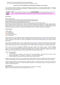 İlanın Tam Metni İ&ccedil;in Tıklayınız