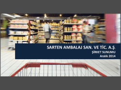SARTEN AMBALAJ SAN. VE TİC. A.Ş.