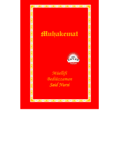 Muhakemat (Pdf) - Mesuliyet Şuuru Kitabı