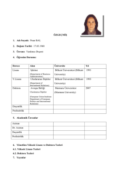 Pınar BAL Y&Ouml;K CV _2_ - Beykent &Uuml;niversitesi