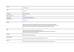 Ad-Soyad Mustafa Korkmaz &Uuml;nvanı Uz. Dr. Kbb D. Tarihi/Yeri 03/01