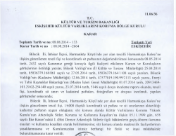 Bilecik İnhisar Harmank&ouml;y Harnankaya Kalesi 1. derece arkeolojik