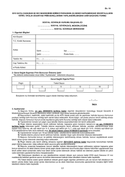 Ek- 10 5510 SAYILI KANUNUN 60 INCI MADDES N N B R NC