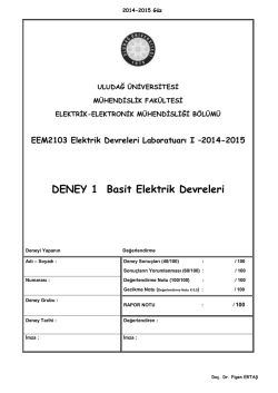 EDL I_Deney_1_2014-15 - Elektrik