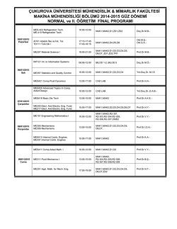 bu linkten - Çukurova Üniversitesi
