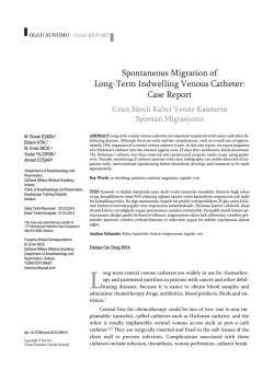 Spontaneous Migration of Long-Term Indwelling Venous Catheter