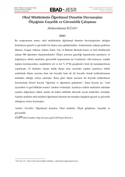 Abdurrahman İLĞAN - EBAD-JESR