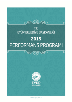 2015 YILI - Ey&uuml;p Belediyesi