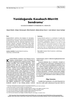 PDF - Yenidoğanda Kasabach-Merritt sendromu