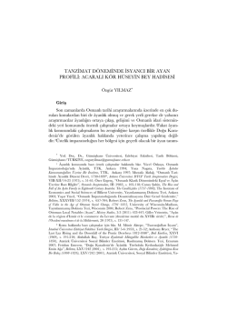 acaralı k&ouml;r h&uuml;seyin bey hadisesi