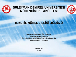 B&ouml;l&uuml;m Tanıtım Sunumu - M&uuml;hendislik Fak&uuml;ltesi