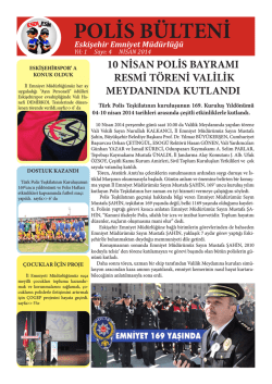 POLİS B&Uuml;LTENİ - Eskişehir Emniyet M&uuml;d&uuml;rl&uuml;ğ&uuml;