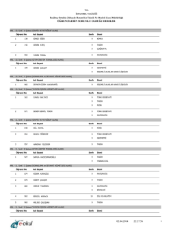 2) sorumlu dersi olan &ouml;ğrenciler listesi