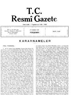 KARARNAMELERR - Resmi Gazete