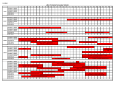 2014 Senior Turnuva Takvimi