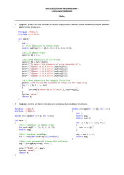 12. Hafta Uygulama Dersi Dokümanı
