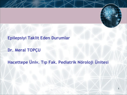 Dr.Meral TOP&Ccedil;U - 2. bahar pediatri g&uuml;nleri