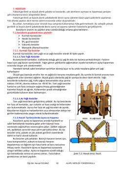 7. KESİCİLER Y&uuml;ksek gerilimli ve b&uuml;y&uuml;k akımlı şebeke ve tesislerde