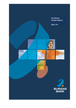 Ara Dönem Faaliyet Raporu 2014 / III.
