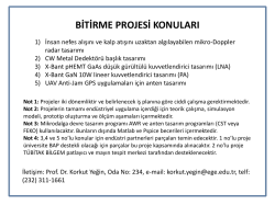 bitirme projesi konuları