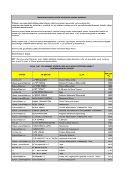 &Uuml;NVANI ADI SOYADI ALANI MİKTAR (TL) Yrd. Do&ccedil;. Dr. ALP EREN
