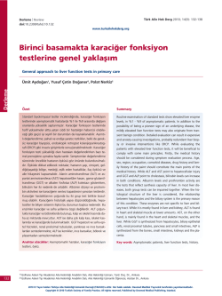 PDF İndir - T&uuml;rkiye Aile Hekimliği Dergisi