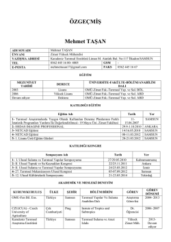 &Ouml;ZGE&Ccedil;MİŞ Mehmet TAŞAN