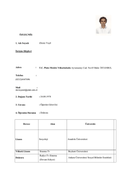 EK - 4A - Plato Meslek Y&uuml;ksek Okulu