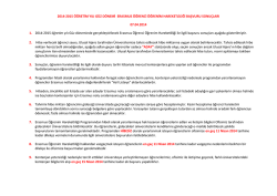 2014-2015 &ouml;ğretim yılı g&uuml;z d&ouml;nemi erasmus &ouml;ğrenci &ouml;ğrenim