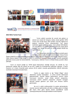 2014 Wtm Turizm Fuarı