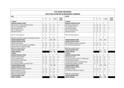 ATB Lisans Programı