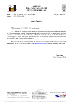 GÜRCİSTAN Hk. - Akdeniz İhracatçı Birlikleri