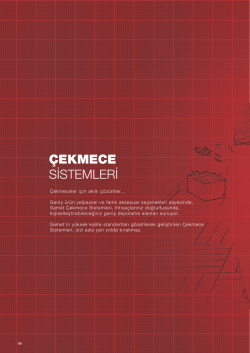 &Ccedil;EKMECE SİSTEMLERİ - Mas Mobilya Aksesuarları