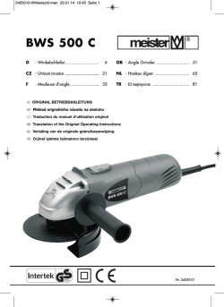 BWS 500 C - Meister Werkzeuge