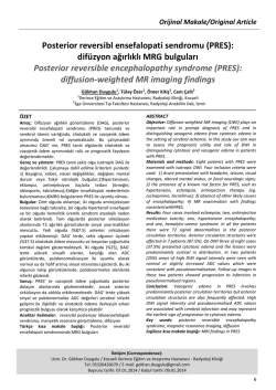 Posterior reversibl ensefalopati sendromu (PRES