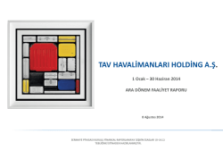 D&ouml;k&uuml;manı İndir - TAV Yatırımcı İlişkileri