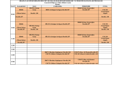 Lisansüstü Ders Programı